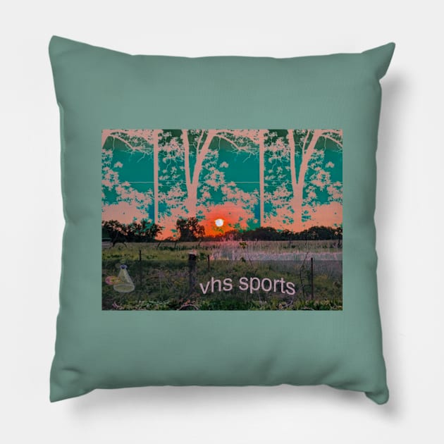 VHS SPORTS Pillow by Noah Monroe