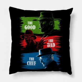 The Good The Bad The Chef Pillow