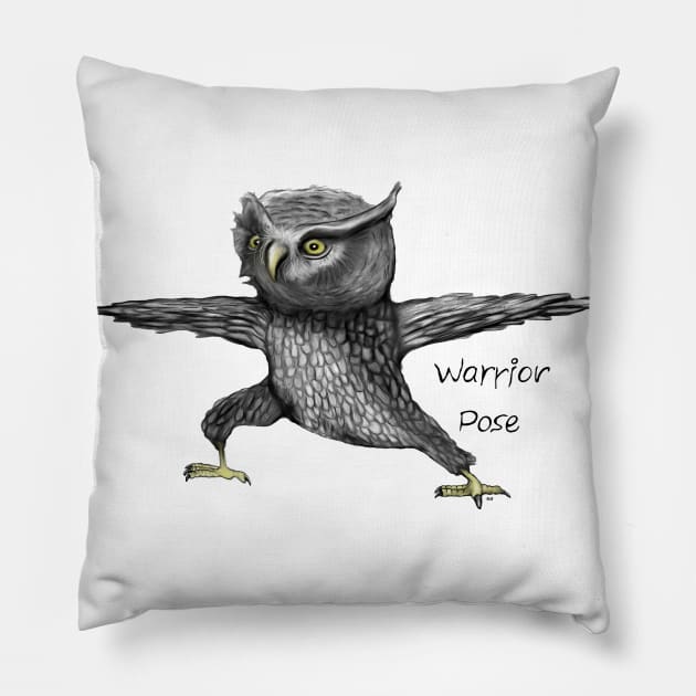 Warrior pose Pillow by msmart