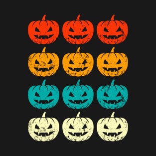 Halloween pumpkins, retro T-Shirt