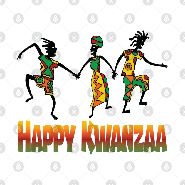 Happy Kwanzaa African American Holiday by jorinde winter designs