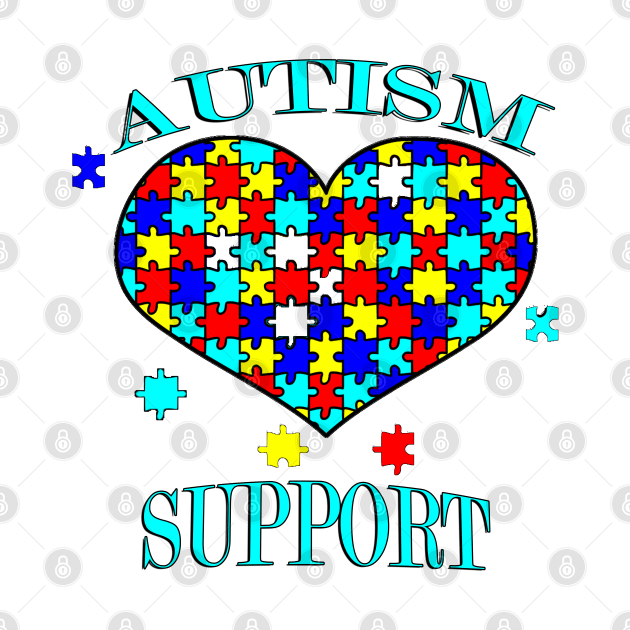 Autism Awareness Shirt & Gifts Quote Autism Support Gift Puzzle Heart by tamdevo1