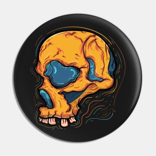 Electric Skull Head Pin