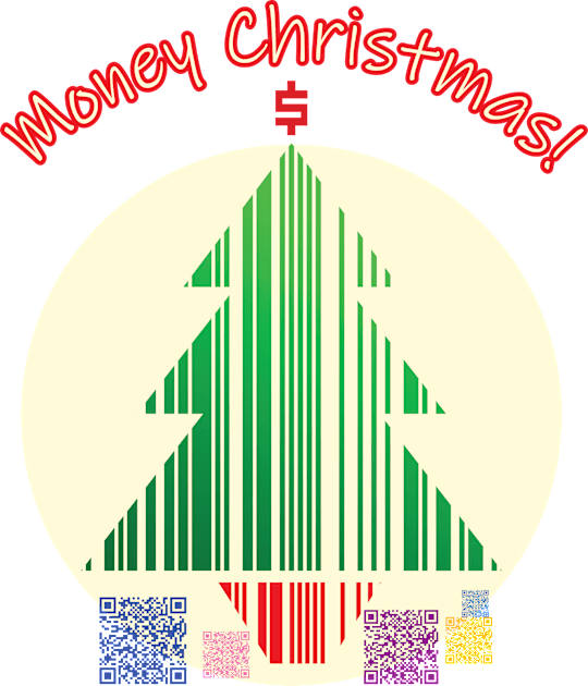 Christmas money tree, funny Kids T-Shirt by Ricogfx