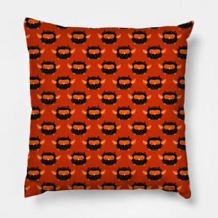 Cutesy Halloween Owl Pattern Pillow