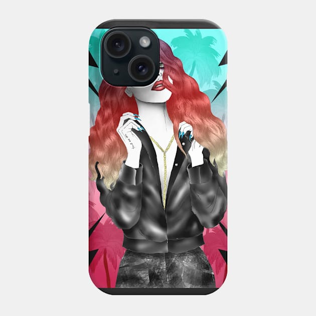 Hawaiian Glam Metal Phone Case by VeronicaLux