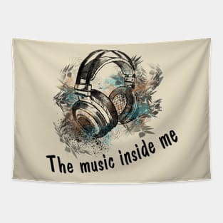 Headphones - music inside me Tapestry