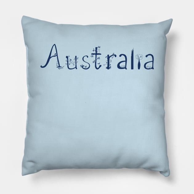 Australia word Pillow by smartsman