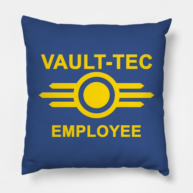 Vault-Tec Employee Pillow by WJ Designs