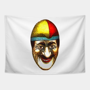 Clean Face Clown Mask Tapestry