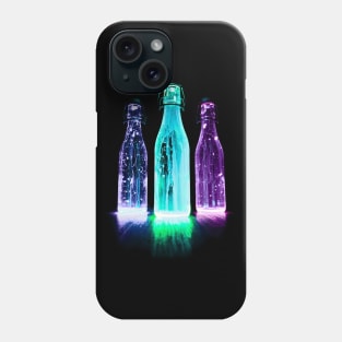 Neon Alcohol Bottle Art Phone Case