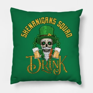 Shenanigans squad St Patrick's day Pillow