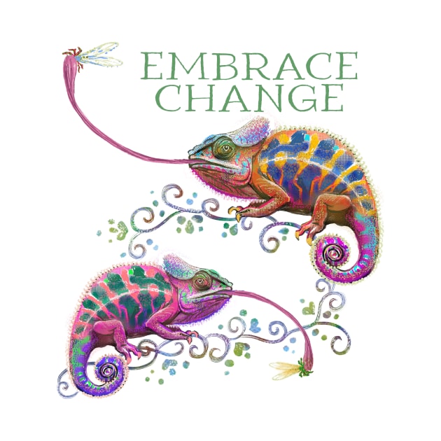 Embrace Change Chameleon by LeanneTalbot