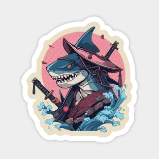 samurai shark Magnet