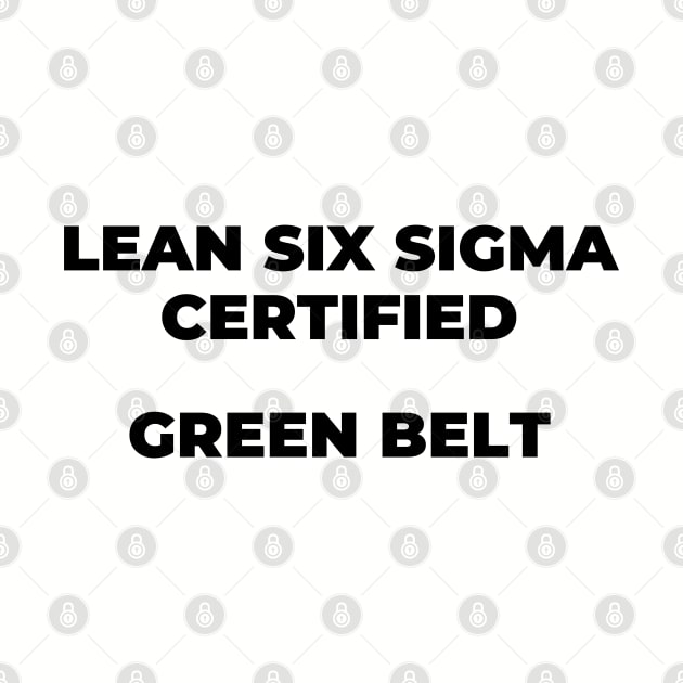 LEAN SIX SIGMA CERTIFIED - GREEN BELT by Viz4Business