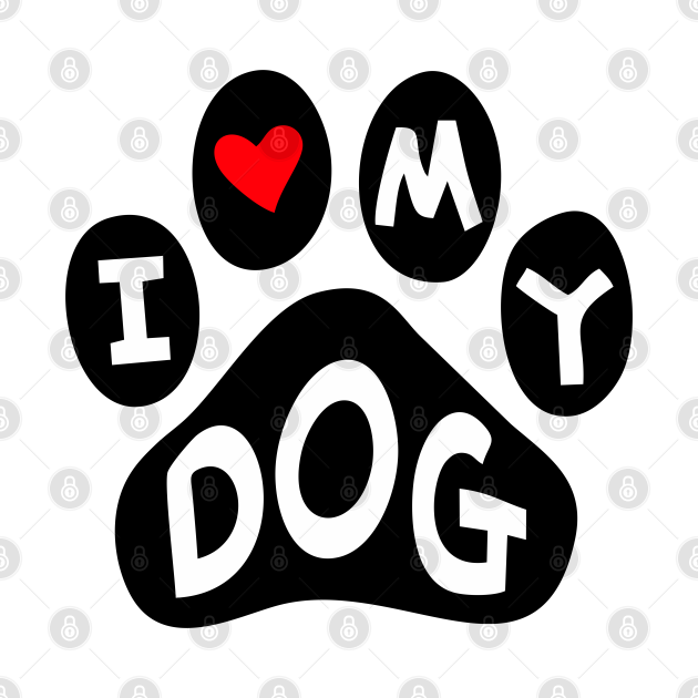I love my dog puppy cute Dog TShirt TeePublic