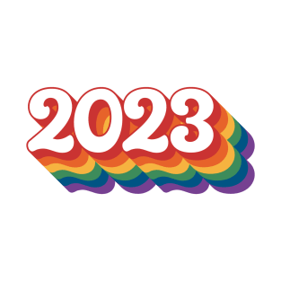 2023 retro rainbow T-Shirt
