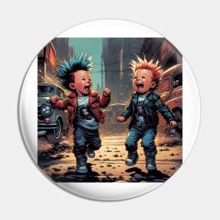 Punk Rock Toddlers Pin