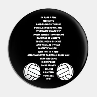 Best Gift Idea for a Volleyball Player Pin