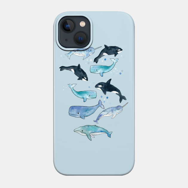 Whales, Orcas & Narwhals - Ocean - Phone Case