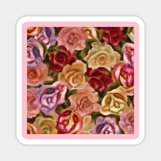 Pastel Roses Magnet