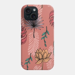 Tropical Flower Pattern Phone Case