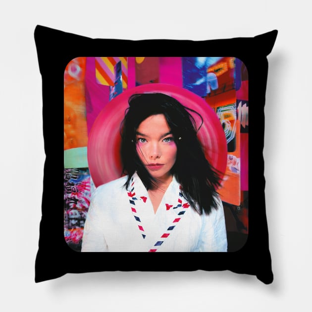 Bjork Post 1995 Pillow by Triggers Syndicate