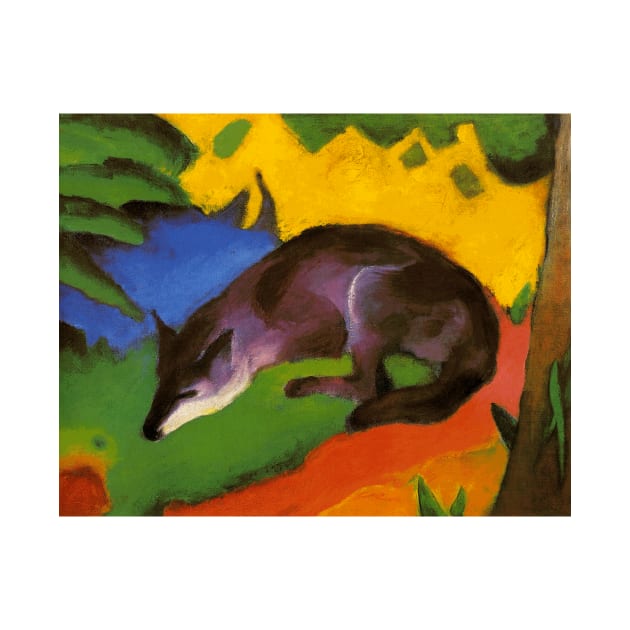 Blue-Black Fox by Franz Marc by Naves