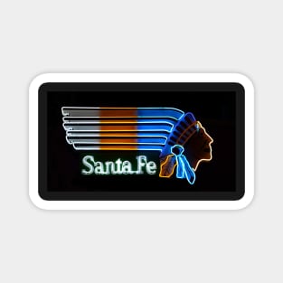 Santa Fe Indian neon sign Face mask design Magnet