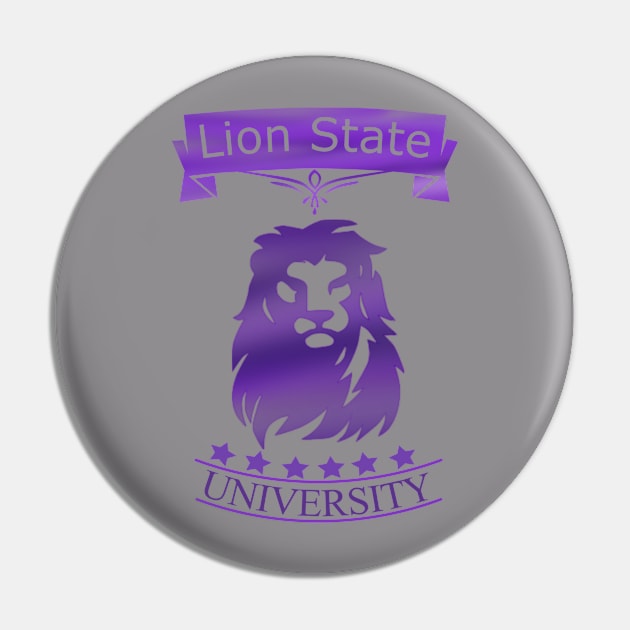 Lion State University Campus and College Pin by phughes1980