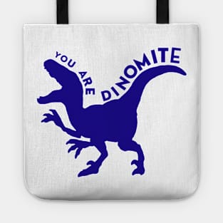 Blue You Are Dinomite Tote