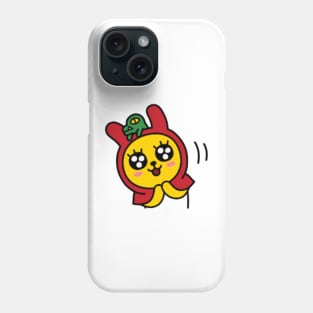 KakaoTalk Muzi and Con Red Riding Hood (Happy) Phone Case