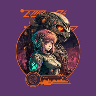 Mecha Anime Cyborg Girl T-Shirt