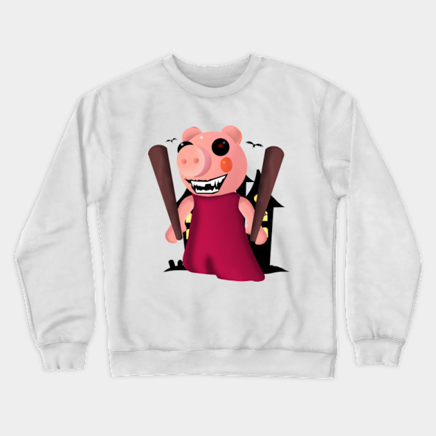 Halloween Piggy Roblox Piggy Roblox Crewneck Sweatshirt Teepublic - roblox t shirt halloween hoodie