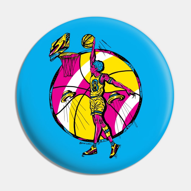 CMYK Legendary Baller Number 8 Pin by kenallouis