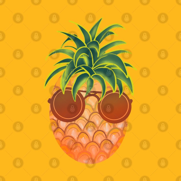 Cool pineapple with sunglasses by Mimie20