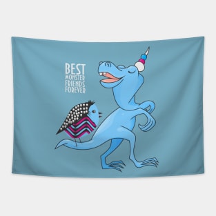 Best Monsters Friends Forever Tapestry