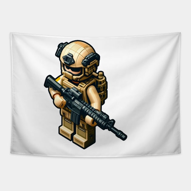 Tactical LEGO Tapestry by Rawlifegraphic