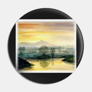 Bennachie tranquil reflections Pin