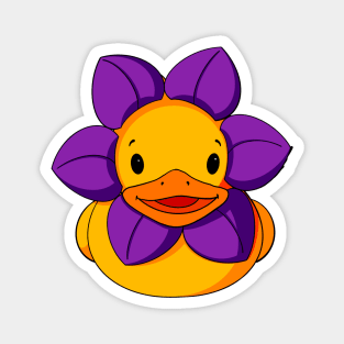 Flower Rubber Duck Magnet