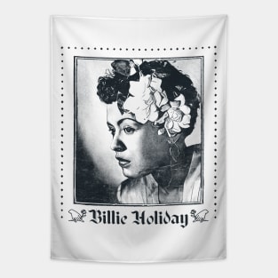 Billie Holiday /\ Original Retro Fan Art Design Tapestry