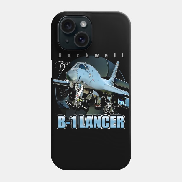 Rockwell B1 Lancer USAF  Supersonic Heavy Bomber Phone Case by aeroloversclothing