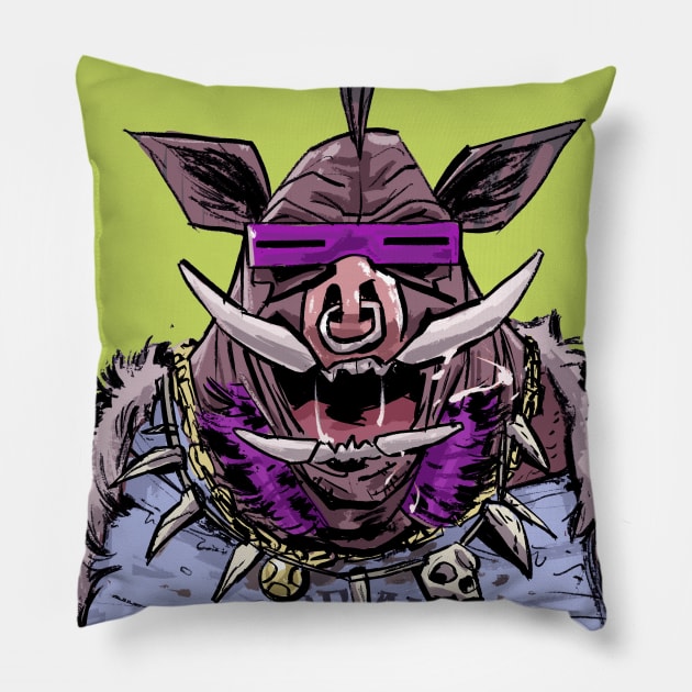 Bebop TMNT Pillow by markodjeska