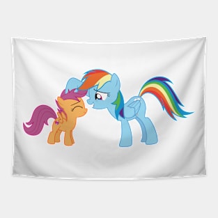 Rainbow Dash is so proud of Scootaloo 1 Tapestry