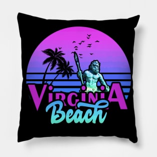 Virginia beach Sunset Pillow