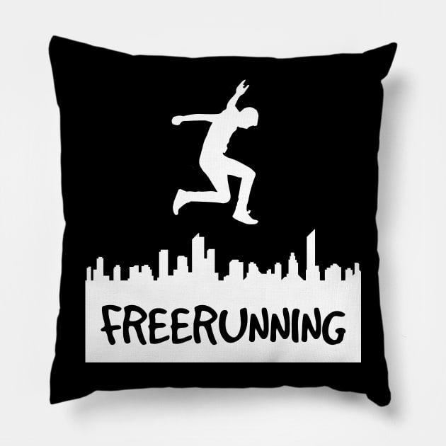 Professional Freerunning Men Pillow by evergreen_brand