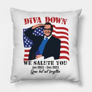 Diva Down We Salute You George Santos Pillow