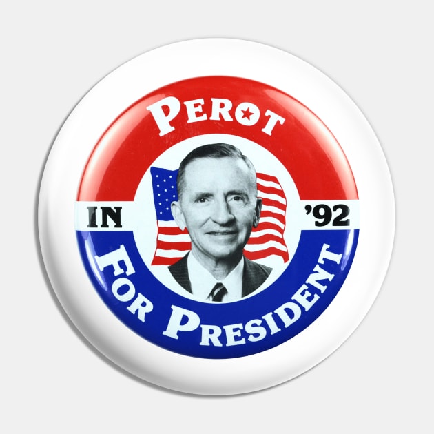 Ross Perot 1992 Presidential Campaign Button Pin by Naves