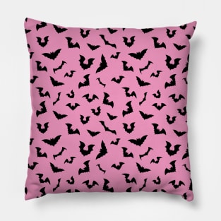 Pastel pink with bats Pillow