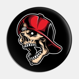 Hardcore Skull Pin